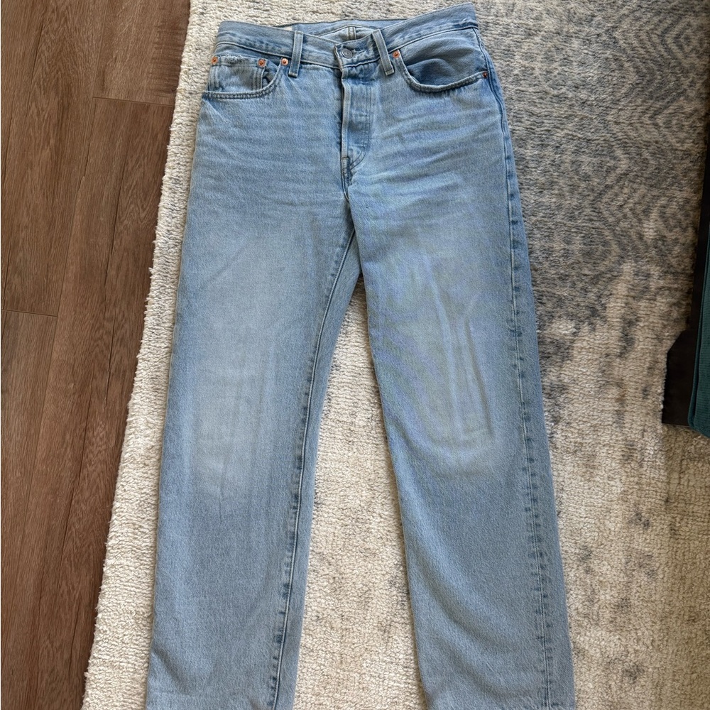 Levi's Women's Straight-Leg Jeans in Light Blue